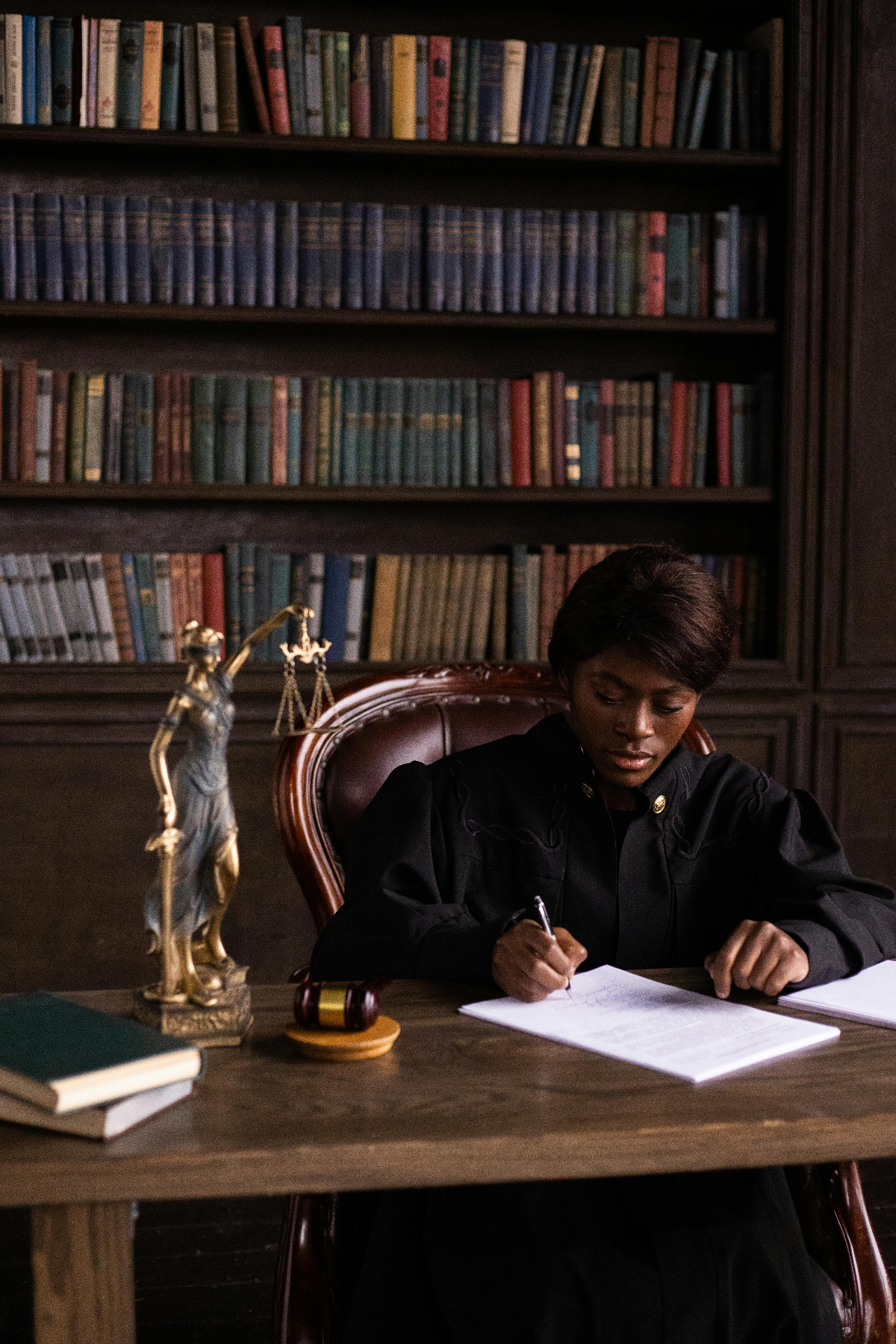 Attorney at work in chambers